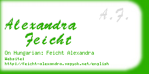 alexandra feicht business card